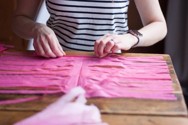 DIY Tissue Paper Tassels Balloons Giant Wedding Tutorial How To