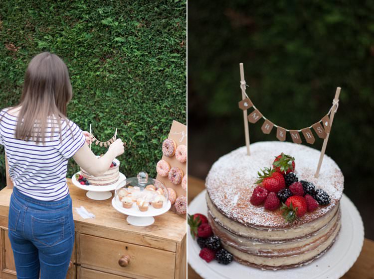 DIY Wedding Dessert Table Tutorial Cake