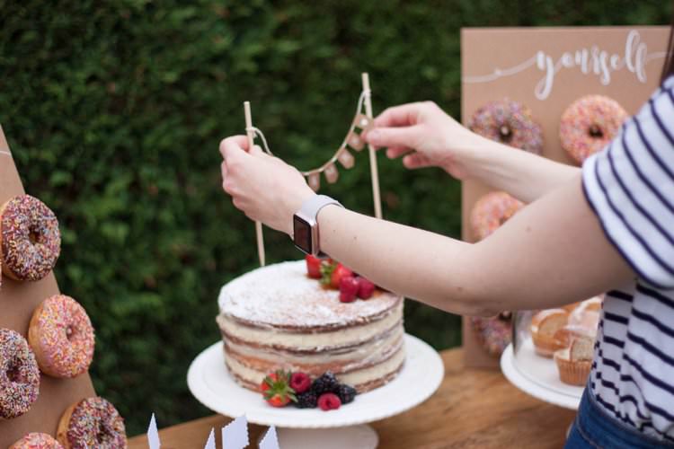 DIY Wedding Dessert Table Tutorial Cake Topper
