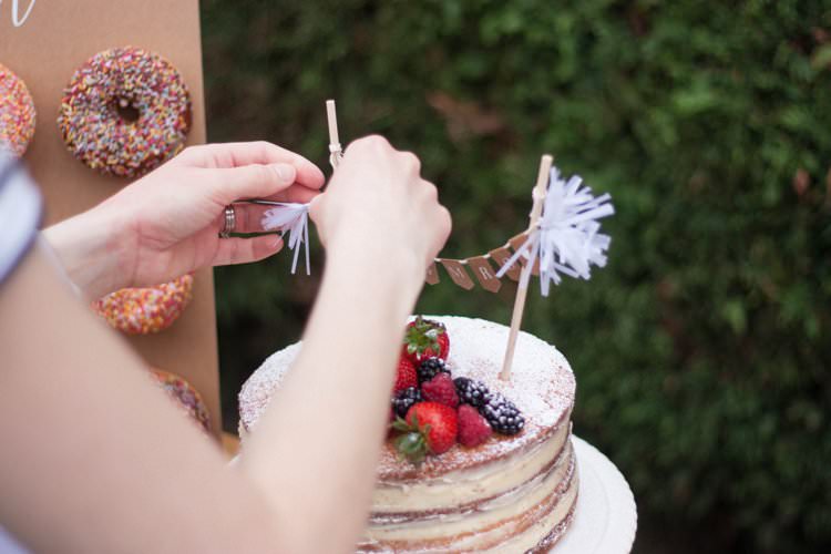 DIY Wedding Dessert Table Tutorial Cake Topper