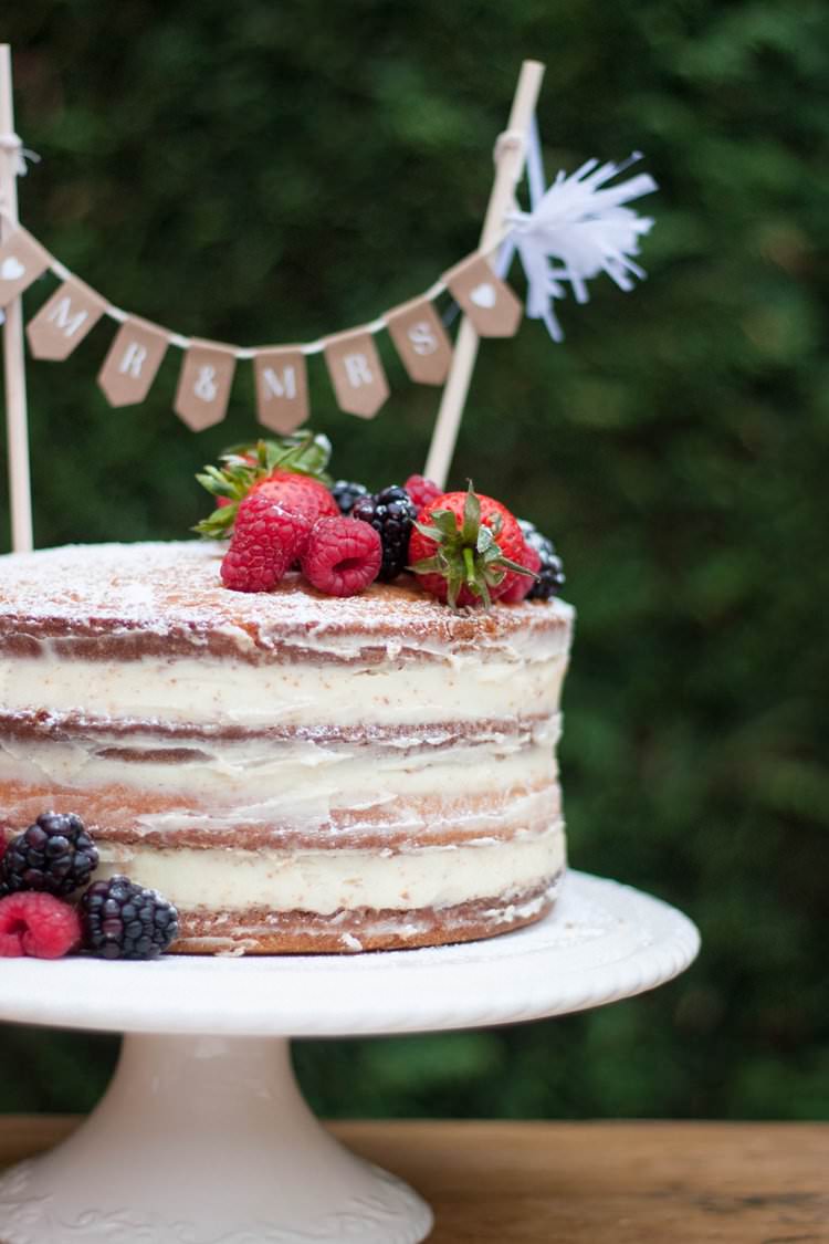 DIY Wedding Dessert Table Tutorial Cake