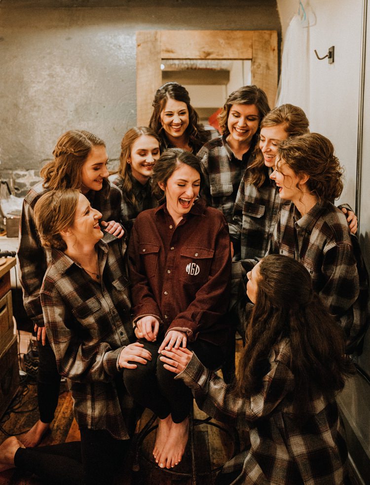 City Urban Georgia Engine Room Exposed Bricks Bride Burgundy Bridesmaids Chequered Shirts | Bohemian Industrial Oxblood Wedding https://www.lunaleephotos.com/