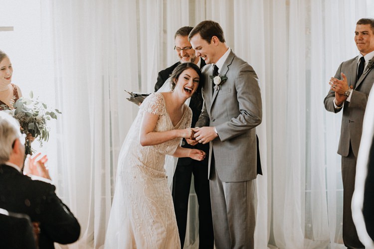 City Urban Georgia Engine Room Exposed Bricks Ceremony Aisle Bride Groom Greenery White Bouquet | Bohemian Industrial Oxblood Wedding https://www.lunaleephotos.com/