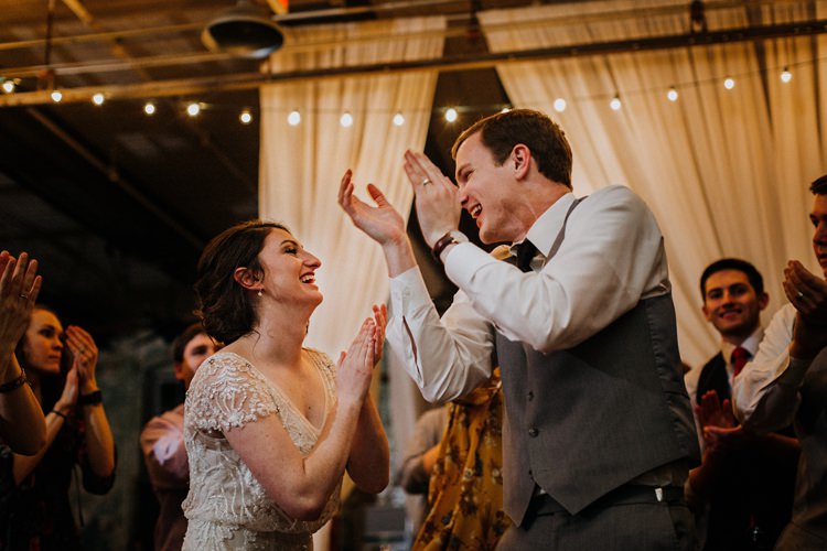 City Urban Georgia Engine Room Exposed Bricks Reception Dinner Chiavari Chairs Rustic Speeches | Bohemian Industrial Oxblood Wedding https://www.lunaleephotos.com/