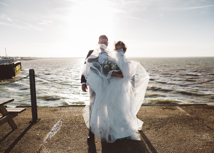 Cool Stylish Windy Coastal Wedding East Quay Lobster Shack Whitstable http://holliecarlinphotography.com/