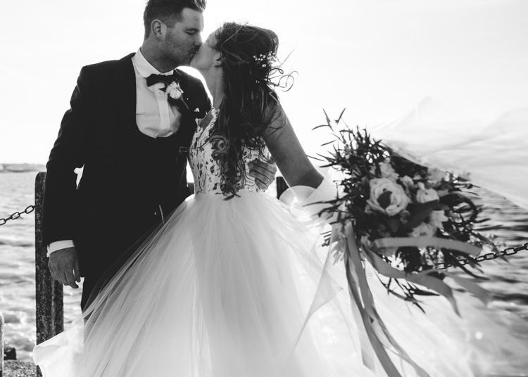 Cool Stylish Windy Coastal Wedding East Quay Lobster Shack Whitstable http://holliecarlinphotography.com/