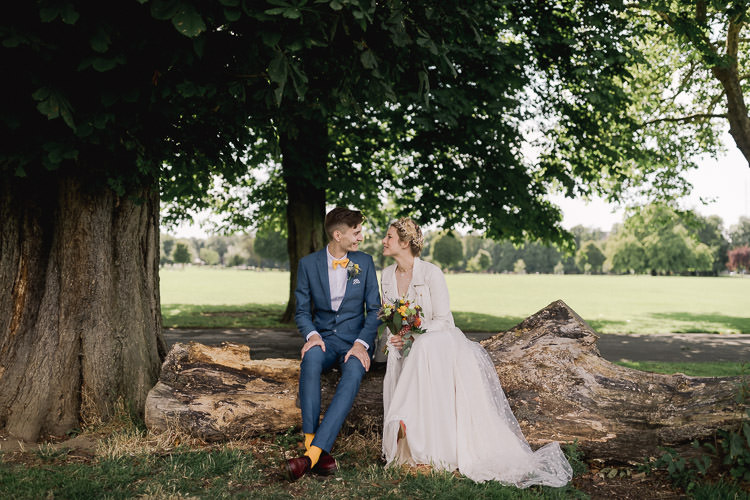 Colourful Indie London City Wedding Clissold House West Reservoir Centre https://www.murrayclarke.co.uk/