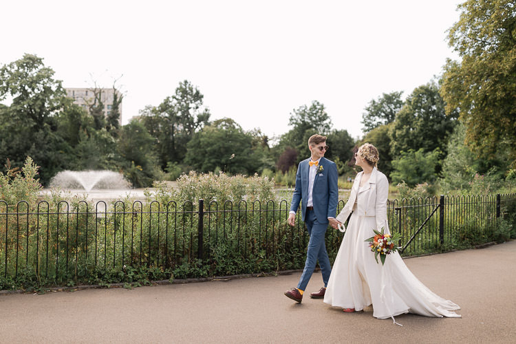 Colourful Indie London City Wedding Clissold House West Reservoir Centre https://www.murrayclarke.co.uk/