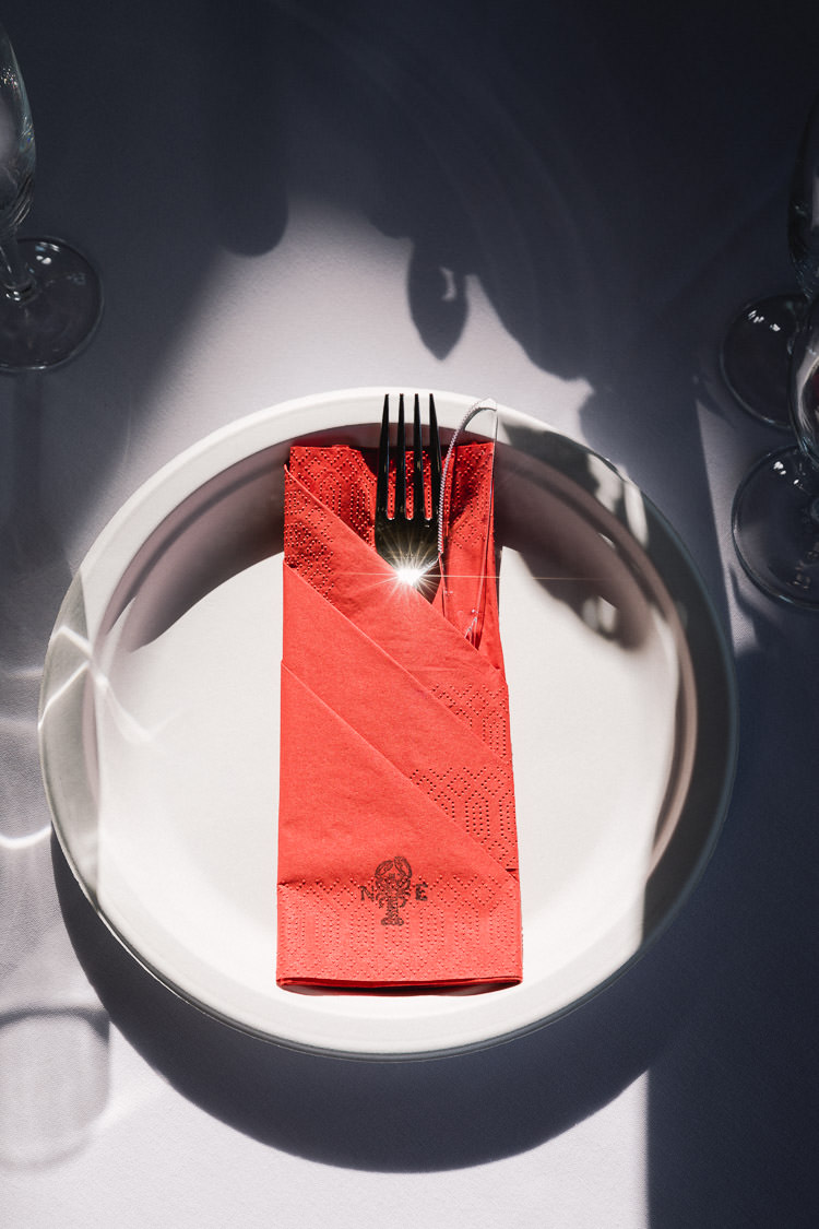 Personalised Napkins Colourful Indie London City Wedding Clissold House West Reservoir Centre https://www.murrayclarke.co.uk/