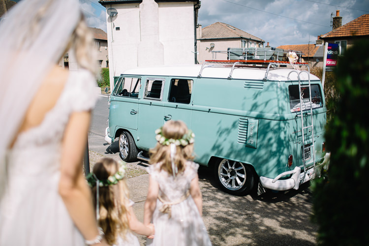 VW Campervan Brass Copper Music Filled Barn Wedding East Riddlesden Hall Yorkshire https://www.joestenson.co.uk/