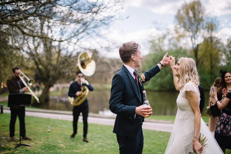 Brass Copper Music Filled Barn Wedding East Riddlesden Hall Yorkshire https://www.joestenson.co.uk/