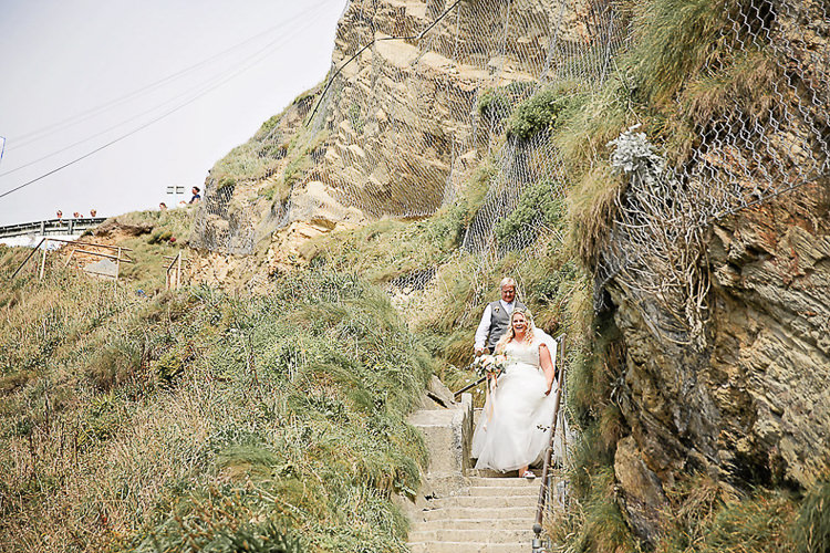 Pretty Sparkly Lusty Glaze Beach Cornwall Wedding http://victoriamitchellphotography.com/