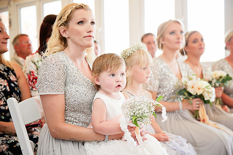 Sequins Bridesmaids Silver Tulle Flower Girls Gypsophila Pretty Sparkly Lusty Glaze Beach Cornwall Wedding http://victoriamitchellphotography.com/