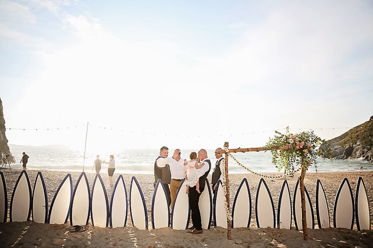 Pretty Sparkly Lusty Glaze Beach Cornwall Wedding http://victoriamitchellphotography.com/