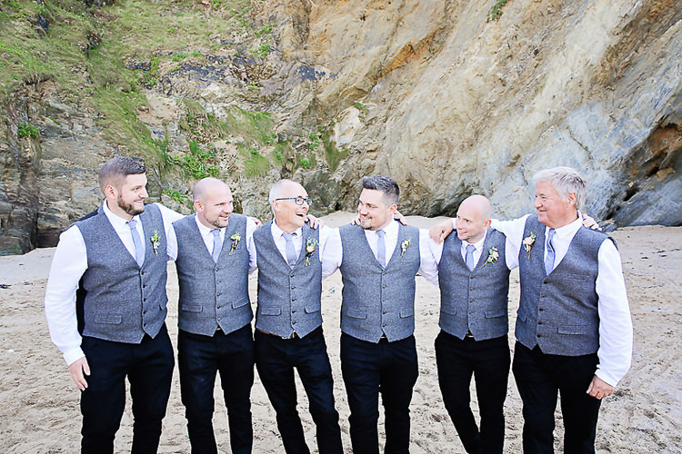 Pretty Sparkly Lusty Glaze Beach Cornwall Wedding http://victoriamitchellphotography.com/