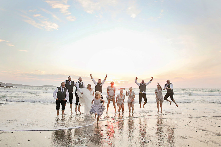 Pretty Sparkly Lusty Glaze Beach Cornwall Wedding http://victoriamitchellphotography.com/