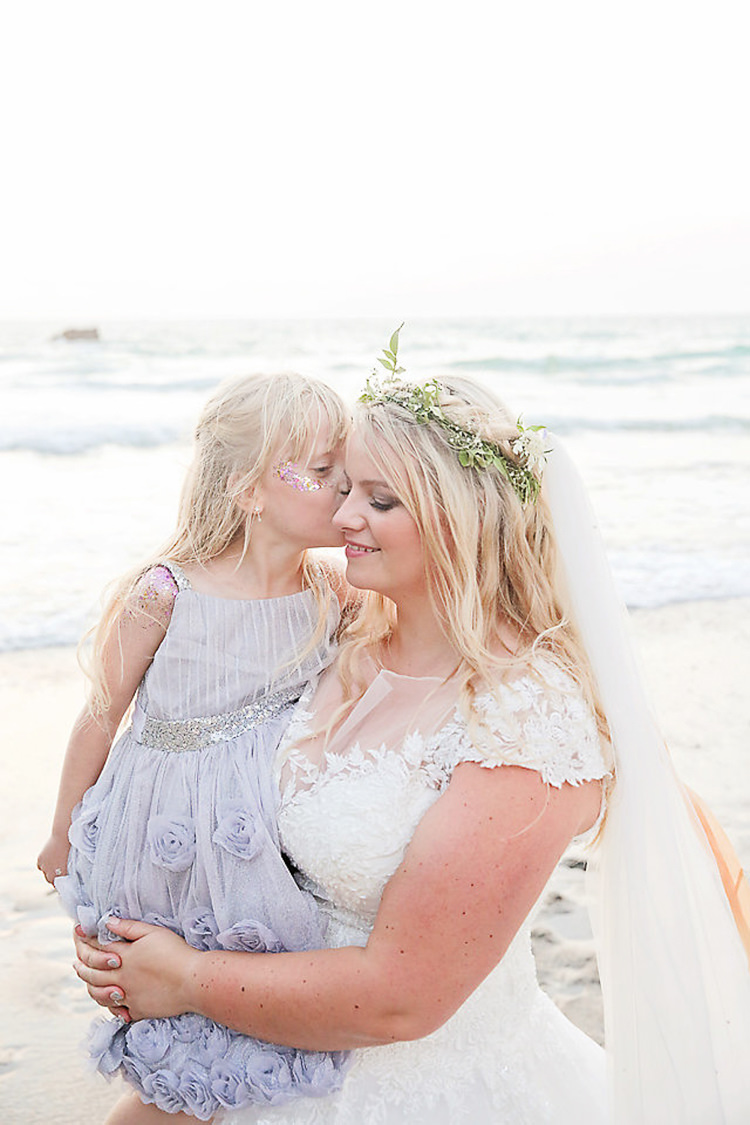 Pretty Sparkly Lusty Glaze Beach Cornwall Wedding http://victoriamitchellphotography.com/