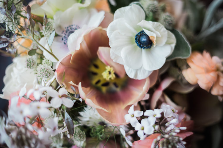 Anemone Pink Wax Flower Spring Floral Polytunnel Sunny Wedding Colstoun House Scotland http://solenphotography.co.uk/