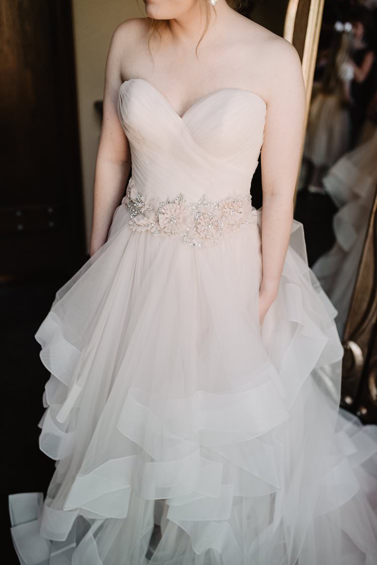 Outdoor Destination Classic Pink Bride Gown Neutral Simple White | Dreamy Blush Emerald Fairytale Wedding Oklahoma http://www.kelcyleighphotography.com/