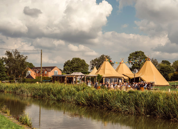 Bridge House Barn Leicestershire Wedding Colourful DIY Festival Tipi https://bpwphotography.com/