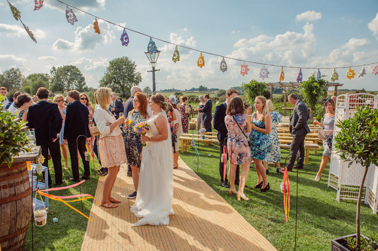 Bridge House Barn Leicestershire Wedding Colourful DIY Festival Tipi https://bpwphotography.com/