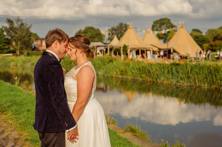 Bridge House Barn Leicestershire Wedding Colourful DIY Festival Tipi https://bpwphotography.com/