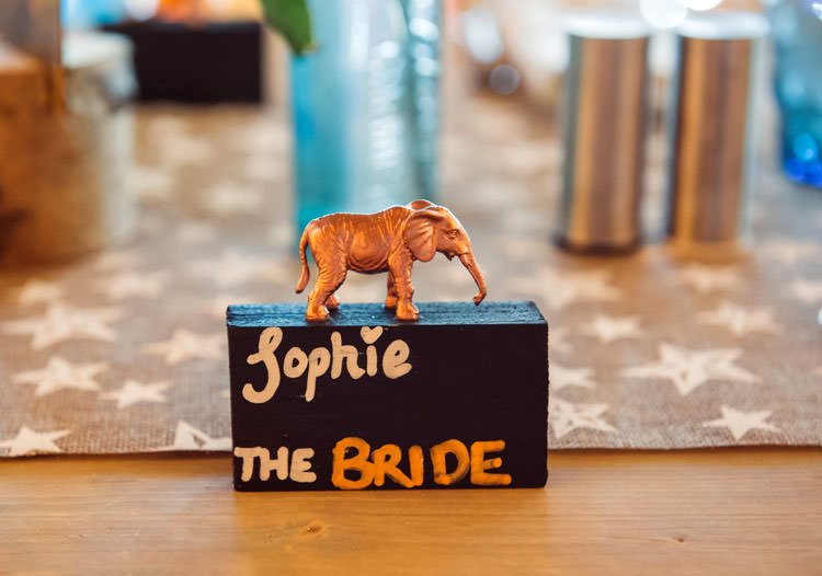 Place Names Chalk Animals Spray Painted Toy Bridge House Barn Leicestershire Wedding Colourful DIY Festival Tipi https://bpwphotography.com/