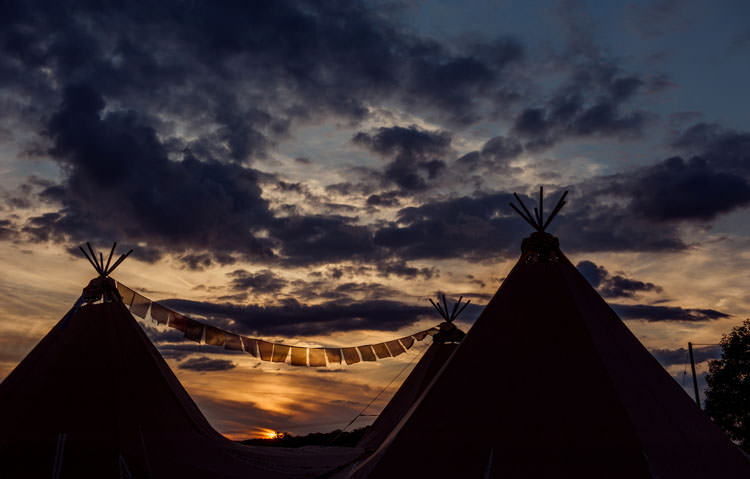 Bridge House Barn Leicestershire Wedding Colourful DIY Festival Tipi https://bpwphotography.com/