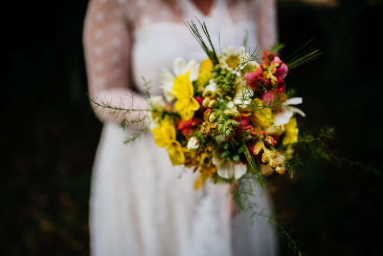 Bride Bridal Bouquet Wild Flower Meadow Woodland Organic Farm Shop Wedding Gloucestershire https://www.edgodden.co.uk/