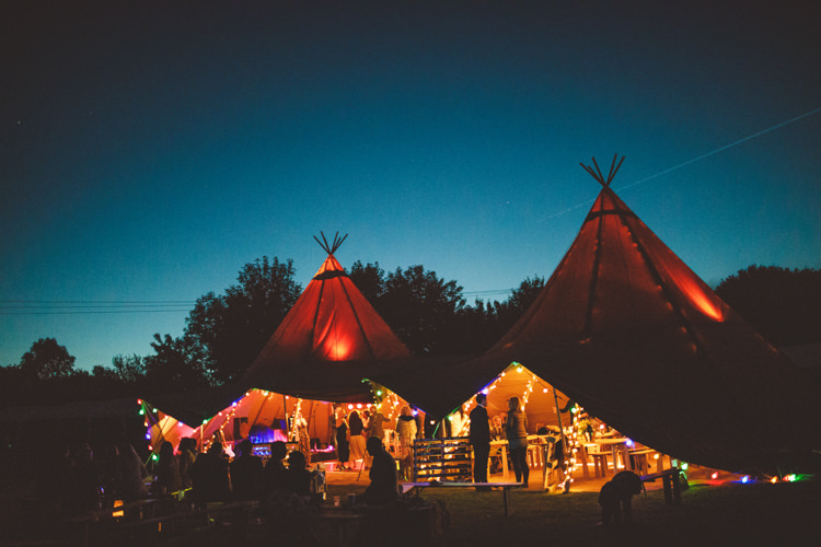 Evening Lighting Lights Relaxed Country Tipi Yellow Wedding Hampshire https://photography34.co.uk/
