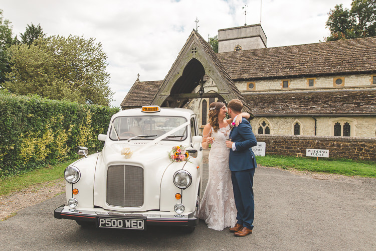 Bride Bridal Sottero & Midgeley Dress Gown Lace Shoulder Detail Richard James Suit Three Piece Waistcoat Blue Groom White Taxi Cab Colourful Outdoor Tipi Farm Wedding https://kirstymackenziephotography.co.uk/