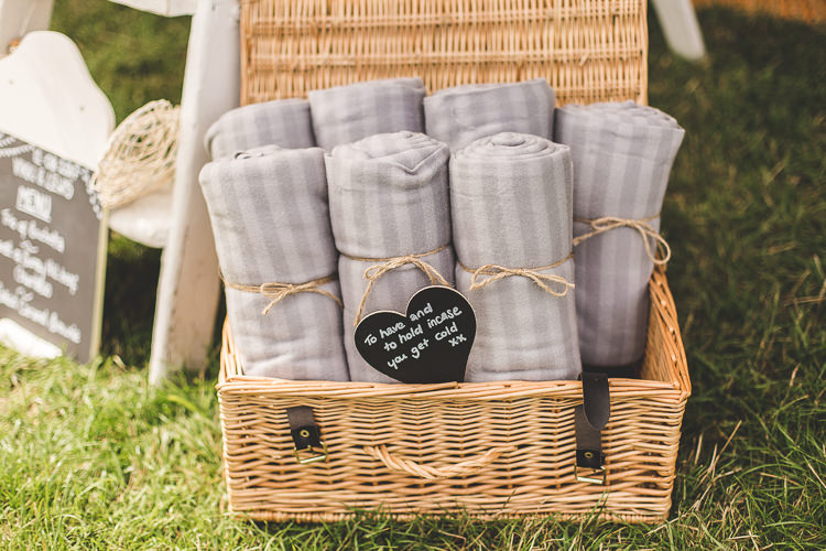 Blanket Hamper Colourful Outdoor Tipi Farm Wedding https://kirstymackenziephotography.co.uk/