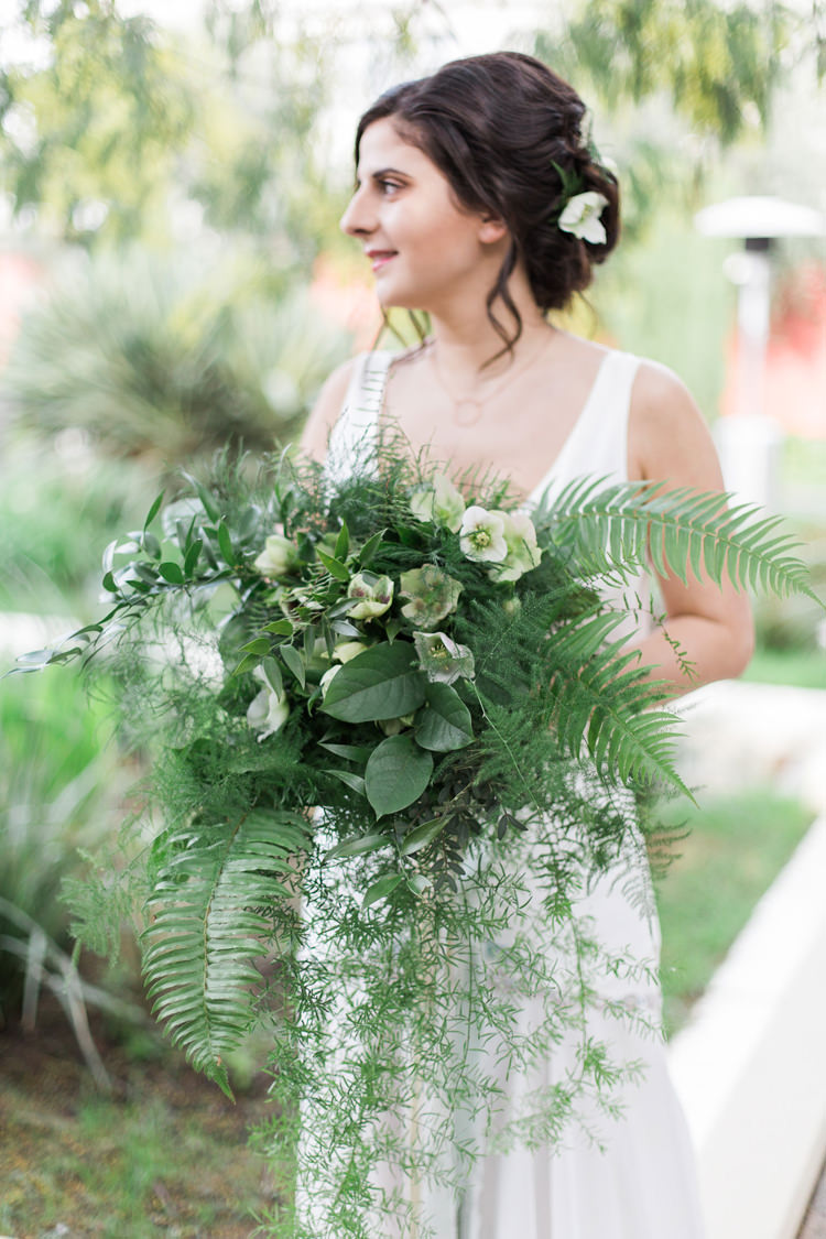 Bouquet Flowers Bride Bridal Foliage Flowers Lush Botanical City Roof Garden Wedding Ideas http://jessicadaviesphotography.co.uk/