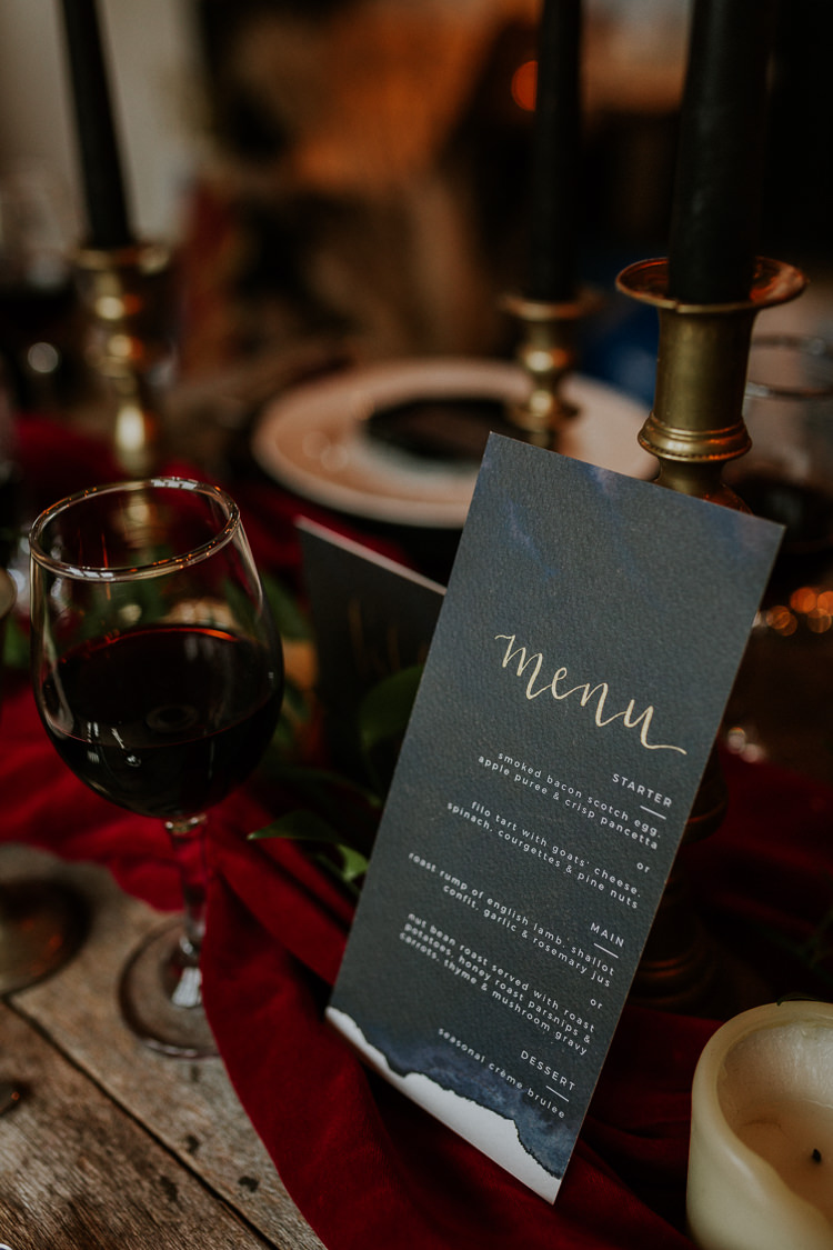 Moody Jewel Tone Velvet Wedding Ideas Sanctum On The Green http://www.kategrayphotography.com/