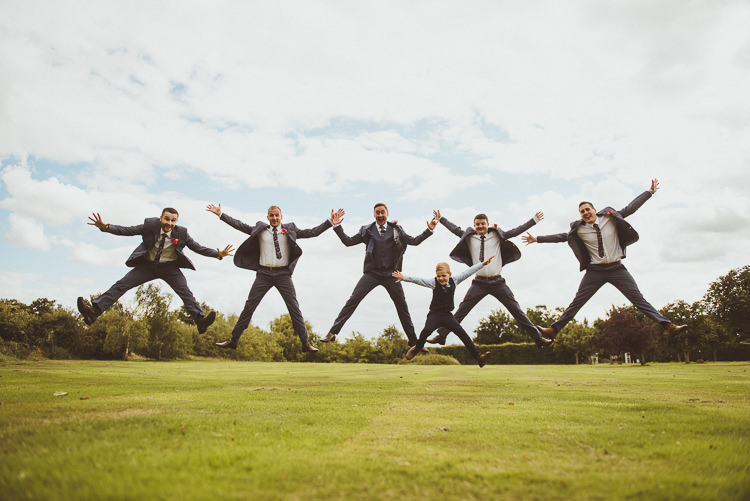 Groom Groomsmen Groomsman Best Man Suits Colourful Modern Barn Vaulty Manor Essex Wedding http://alexapenberthy.com/