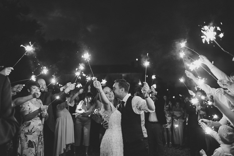 Sparklers Colourful Modern Barn Vaulty Manor Essex Wedding http://alexapenberthy.com/