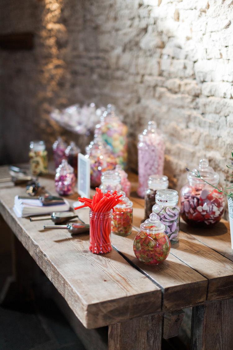 Sweets Sweetie Table Hazy Summer Lavender Grey Wedding Cripps Barn Cotswolds http://jobradbury.co.uk/