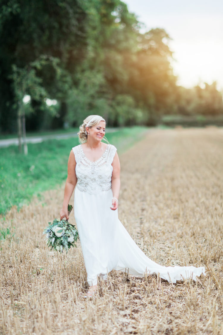 Anna Campbell Dress Gown Beaded Bride Bridal Hazy Summer Lavender Grey Wedding Cripps Barn Cotswolds http://jobradbury.co.uk/