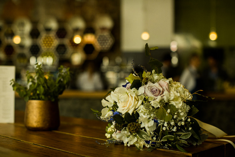 Bouquet Flowers Bride Bridal 195 Piccadilly BAFTA London Wedding Matt Parry Photography