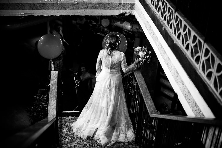 YolanCris Lace Dress Gown Bride Bridal Sleeves 195 Piccadilly BAFTA London Wedding Matt Parry Photography