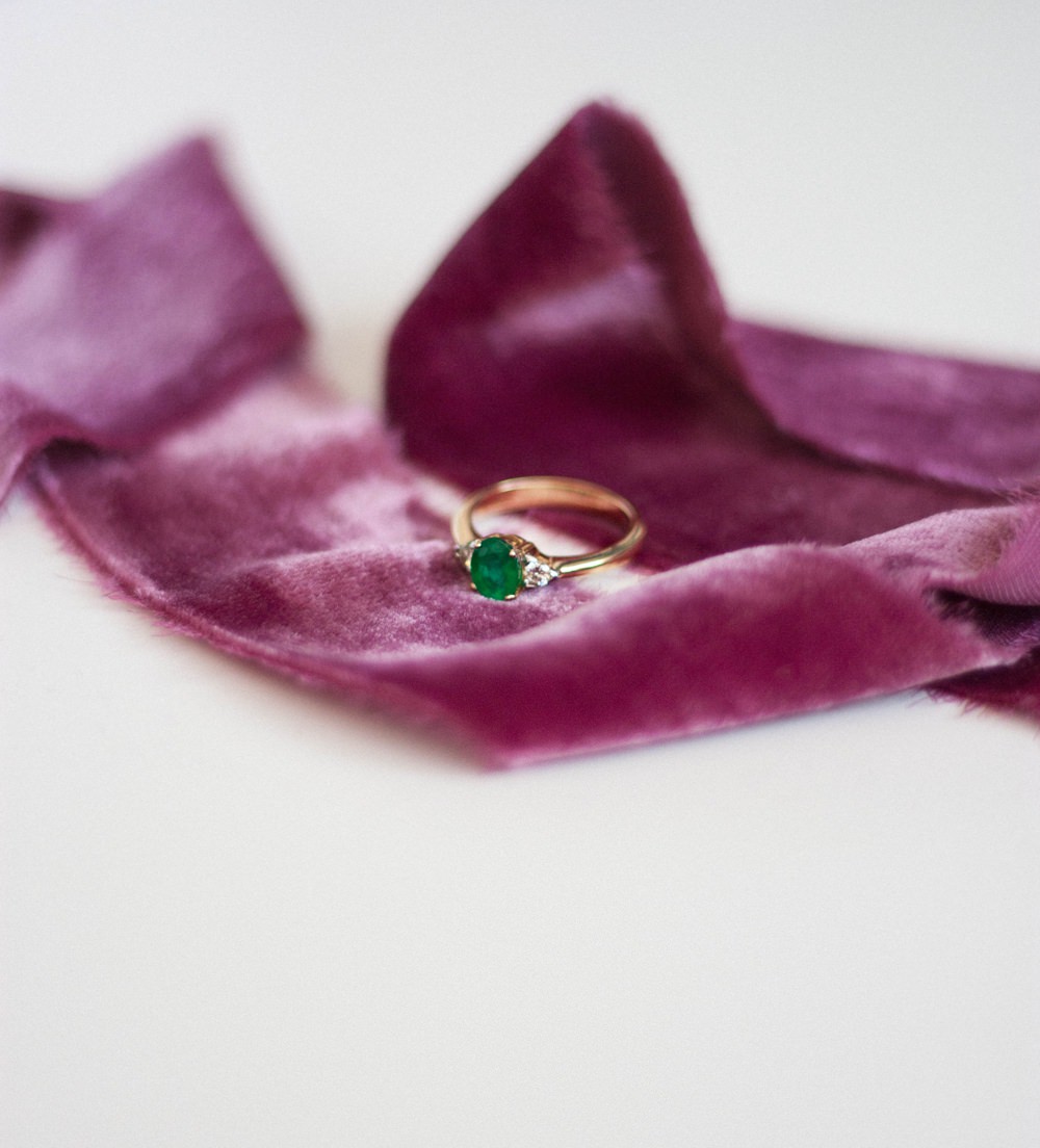 Alternative Engagement Rings Coloured Gem Wedding Emerald Yellow Gold Diamond Vintage