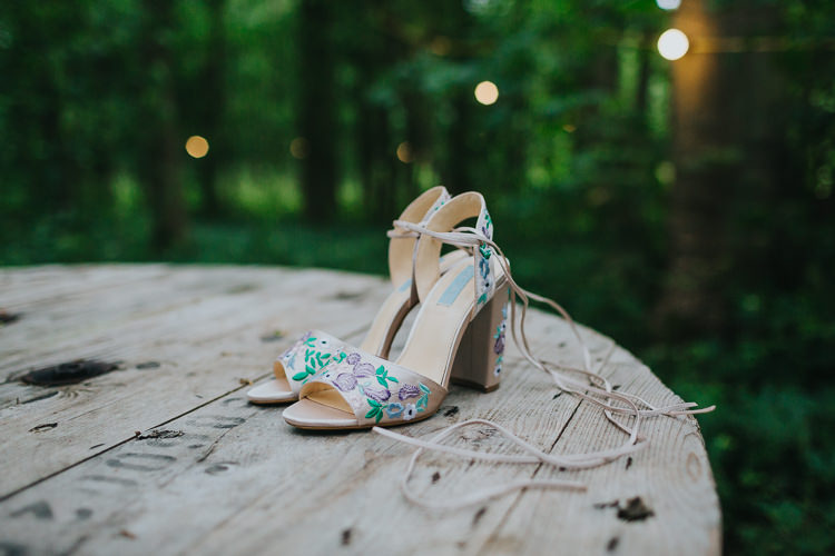 Hand Painted Floral Shoes Bride Bridal Angrove Park Tipi Wedding Yorkshire Bloom Weddings