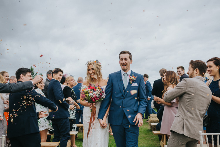 Confetti Angrove Park Tipi Wedding Yorkshire Bloom Weddings