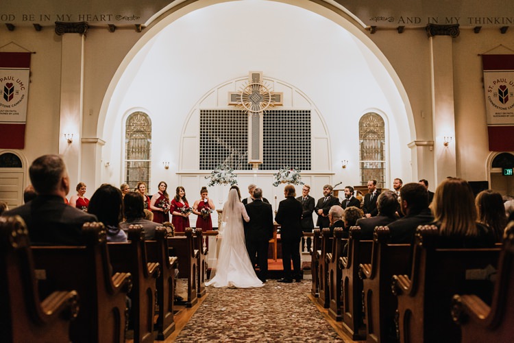 Warehouse Rustic Chic Refined Church Aisle Ceremony Groom Bride | Boho Industrial Winter Wedding Lunalee Photography