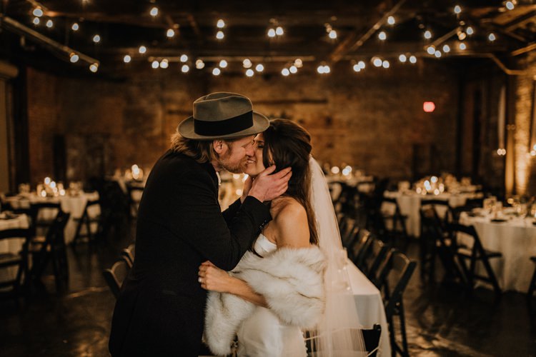 Boho Industrial Winter Wedding Lunalee Photography