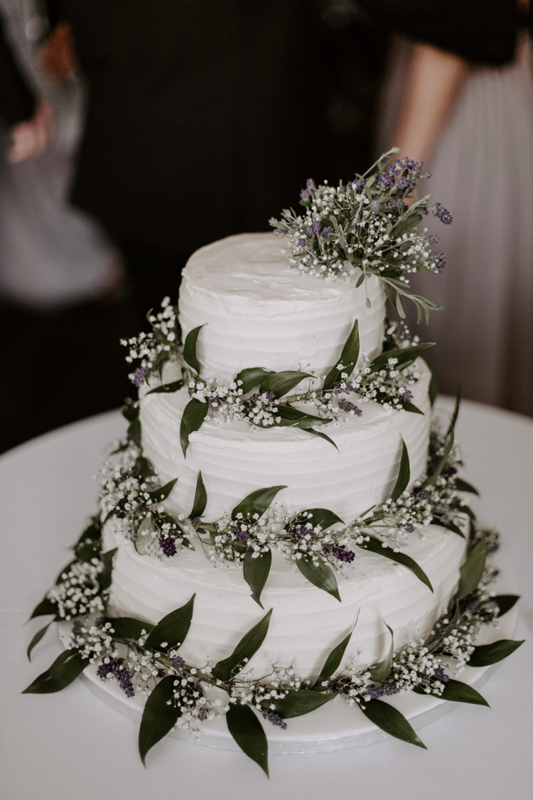 Rustic Buttercream Foliage Greenery Cake Botanical Summer Garden Wedding Nottingham Grace Elizabeth Photo & Film