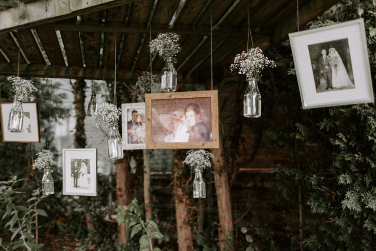 Hanging Photos Photographs Family Wall Botanical Summer Garden Wedding Nottingham Grace Elizabeth Photo & Film