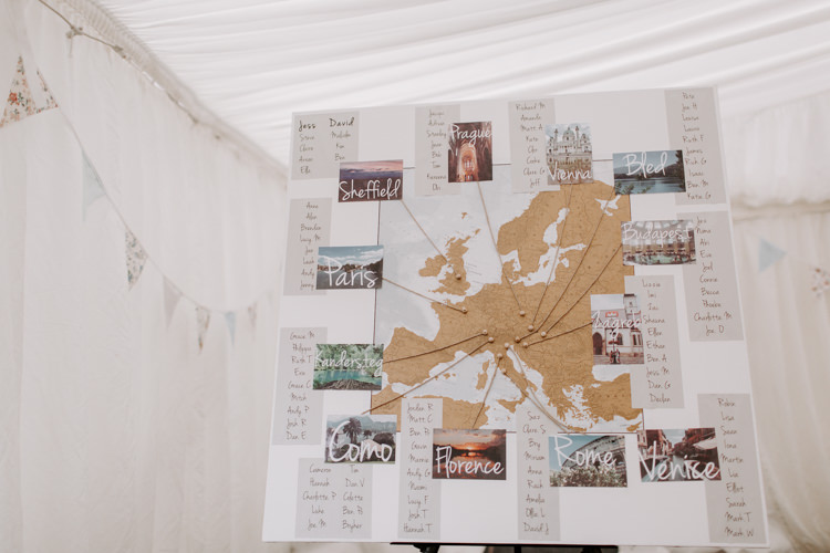 Map Travel Seating Plan Table Chart Botanical Summer Garden Wedding Nottingham Grace Elizabeth Photo & Film