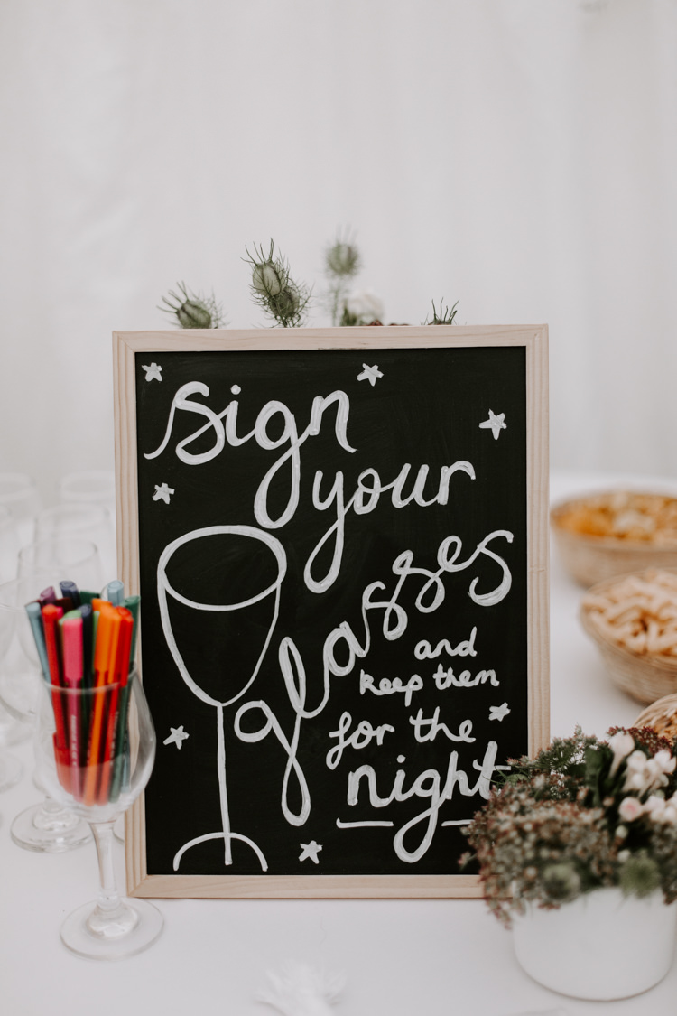 Glasses Sign Name Personalise Bar Station Drinks Botanical Summer Garden Wedding Nottingham Grace Elizabeth Photo & Film