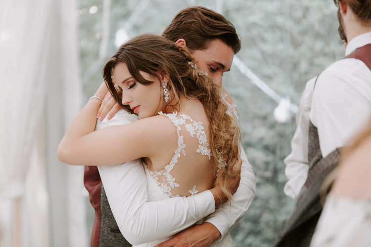Hair Bride Bridal Style Pony Tail Botanical Summer Garden Wedding Nottingham Grace Elizabeth Photo & Film